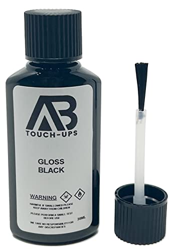 GLOSS BLACK ALLOY WHEEL PAINT TOUCH UP BOTTLE 30ML
