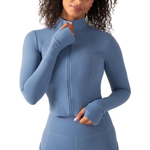 Image of YITTY Active Women's Ultraluxe Full Zip Jacket, Athleisure, 4-Way-Stretch, Thumbholes