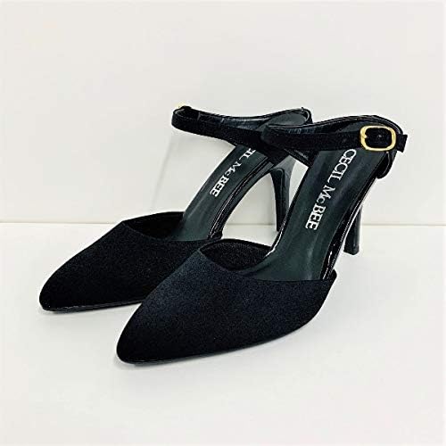 Amazon セシルマクビー シューズ ポインテッドトゥミュール ブラック 24 5 Cecil Mcbee セシルマクビー パンプス