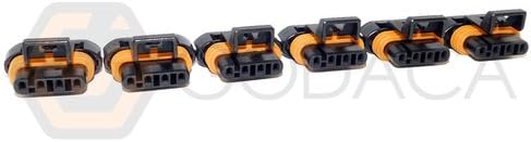 6x Connector 4-way 4 pin for O2 Sensor PT2691 w/out wire