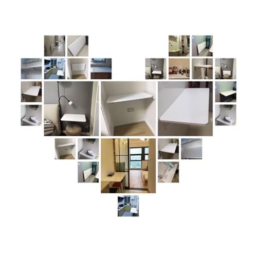 Mesa plegable de pared para ganar espacio en baño o estudio 3
