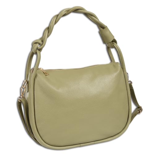 Sac à main en cuir pour femme vert clair pour le bureau et les sorties