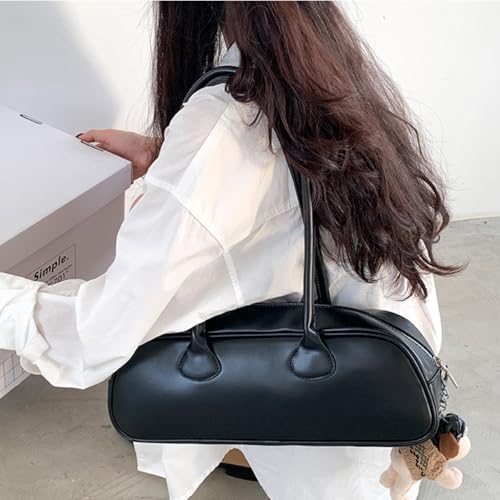 Minimalist Solid Color Bag,Unique Single Shoulder & Hand Carry, Trendy Small Square PU Armpit Purse for Women3