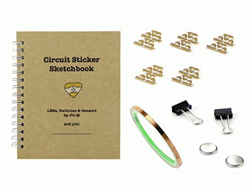 Seeedstudio - Circuit Sticker Starter Kit With English Sketchbook - Peel-And-Stick Electronics For Crafting Circuits - Diy Maker Open Source Booole #TOP1