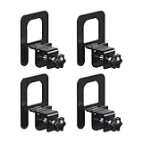 EMODA 4 PCS Mattress Stoppers to Prevent Sliding, Adjustable Non Slip Mattress Holder for Metal Bed Frame, Keep in Place Sliding Gripper, Adjustable Anti-Slip Baffle, Black