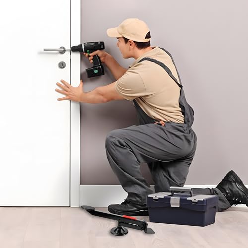 Türheber für Zimmertüren 360 Grad Drehung Möbelheber Plattenheber Fußbetätigt Hebewerkzeug Heber für Tür Maximale Hebkraft 100 KG für Zimmertüren, Lastenheber, Schrankheber