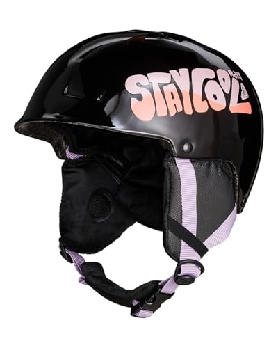 Casco Roxy Happyland de niña con ajuste L-XL y máxima amortiguación malva