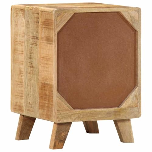 Table de chevet en bois de manguier étroite pour optimiser les petits espaces