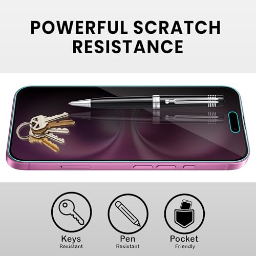 Image of ArmourPro Privacy Tempered Glass for iPhone 16 Plus, iPhone 15 Plus, Anti Spy Anti Peeping Screen Protector, Edge-to-Edge Full Coverage, 9H Hardness with Cable Protector | Black