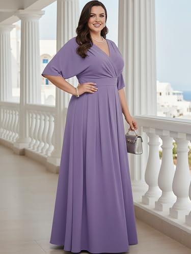 Image of KOH KOH Womens Long Pleated Flowy Modest Evening Wedding Guest Maxi Dress