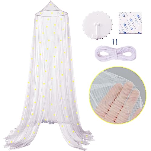 50% Off Eimilaly Princess Bed Canopy with Glow-in-the-Dark Stars