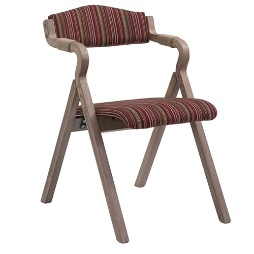 Silla Plegable Acolchada, Apilables Sillas Plegables Madera con Funda Extraíble, Ideales para Cocina, Oficina, Bodas y Picnic(Multi-Colored,Large)