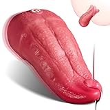 Vibrator Sex Toys for Womens - Realistic Tongue Vibrators Rose Sex Toy with 9 Licking vibrating & Heating Modes for G Spot Clitoral Juguetes Sexuales，G Spot Vibrator Adult Toys for Female Couple Games
