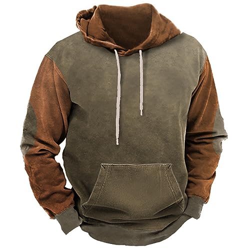 Vexiangni Men's Vintage Sweatshirt Men's Winter Autumn Casual O Long Sleeve 3D Printed Hooded Sweatshirt Top Blouse Men's Sweatshirts, brown, XL Vexiangni Men's Vintage Sweatshirt Men's Winter Autumn Casual O Long Sleeve 3D Printed Hooded Sweatshirt Top Blouse Men's Sweatshirts, brown, XL