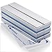 FINDMAG 6 PCS 60x10x5mm Neodymium Magneti, Bar Magneti, Magneti forti, Magneti Forte, Rari Magneti terrestri con pinza a doppio laterale, Estremamente Powerful Refrigerator Magnet Bar per Multi-Use