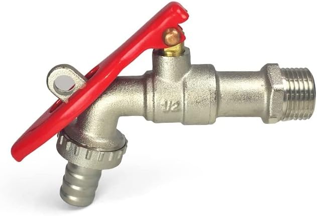 24x7 eMall Lockable Tap With 1/2" Thread - Brass Faucet for Home, Outdoor Garden - Water Tap Lock