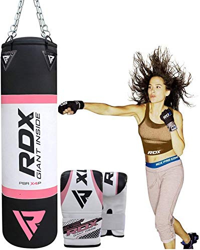 RDX Women Heavy Boxing 4FT Punch Bag Filled MMA Ladies Punching Bags Training