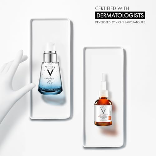 Image of Vichy LiftActiv Vitamin C Serum For Face, Brightening Serum With Pure Vitamin C + Hyaluronic Acid + Vitamin E, Reduces Fine Lines, Smooths Skin Texture, Improves Radiance, Anti Aging