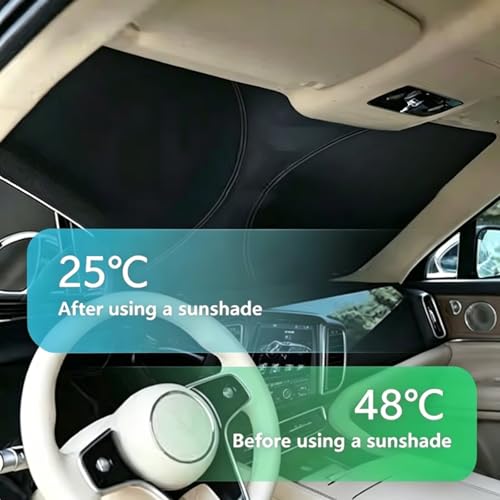 Parasol de coche para Lexus RX450h de doble capa plegable con bolsa gris 4