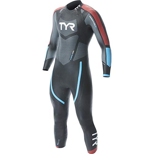Tyr Hcahm6A579S Mens Cat 3 Wetsuit Black/Red/Blue S #TOP26