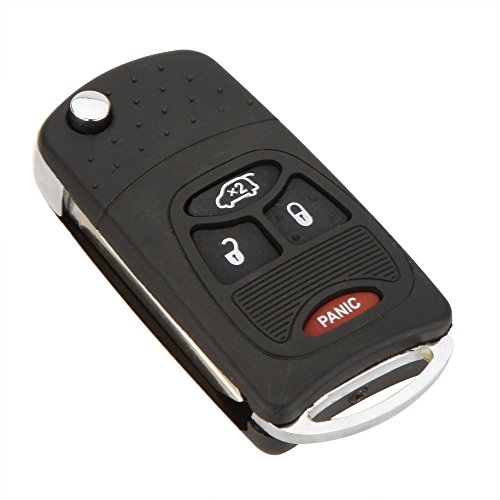 KATUR Uncut Blade Car Key Shell Modify Flip Folding Remote Car Key Case
