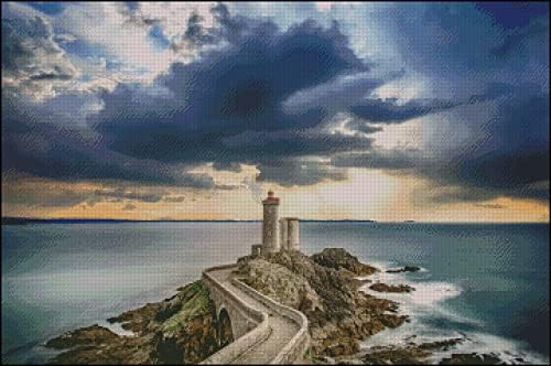 Lighthouse Cross Stitch Pattern | Standing Tall in the Midst of the Storm (Pattern Only, You Provide The Floss and Fabric)