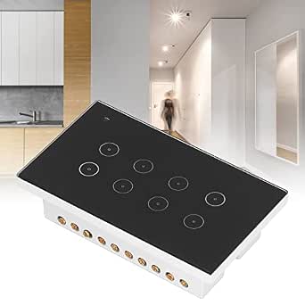 8-канальний сенсорний пульт дистанційного керування Tuya Smart Panel з WiFi, 95-250 В/змінного струму