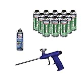 TYTAN Professional Gasket Insulating Foam Sealant, 14 oz. Gun Aerosol Can (Case of 12 Cans, Eco Gun, Foam Cleaner)