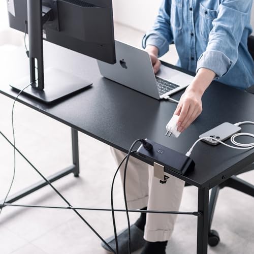 サンワサプライ クランプ固定式タップ TAP-B114UC-2BK