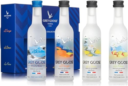 Grey Goose La Collection, Flavoured Vodka Gift Set, 4 x 5 cl