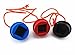 Honbay 3pcs Mix Color Rubber Pool Table Billiard Cue Chalk Holders with String