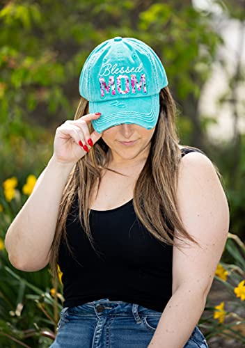 Image of Funky Junque Womens Baseball Cap Distressed Vintage Unconstructed Embroidered Dad Hat