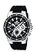 Casio EDIFICE Orologio, Robusta Cassa in Acciaio Inox, 10 BAR, Nero, Uomo con Cinturino in Resina EF-552-1AVEF