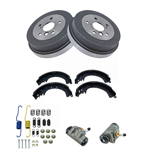 Rear Brake Drum & Shoe Kit with Hardware & Wheel Cylinders for Camry Solara