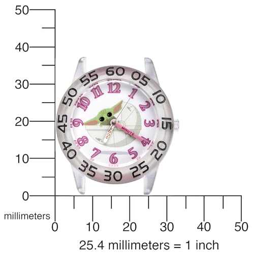 Reloj STAR WARS para niños analógico resistente a golpes con correa de nailon rosa lavable 5