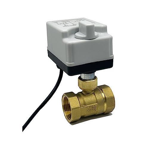 Rubinetto A Sfera Motorizzato G1-1/2 Valvola A Rotazione In Ottone A 2 Vie Per Condizionatore E Impianto Idraulico DC 12 V