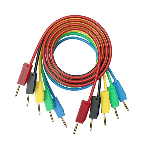 Flexible 2mm Banana Lift Cable High Conductivity Cores with Strong PVC Insulation Layer for Measurement Devices Gold Plate Banana Connector