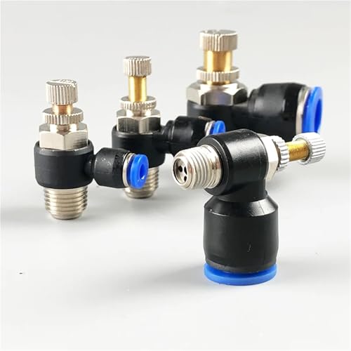 Válvulas reguladoras de velocidad SL12-01 de 1/8 pulgadas para tubos neumáticos de 12 mm 7