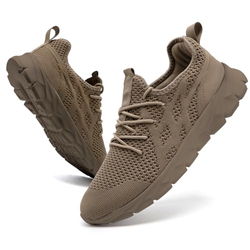 Image of DLWKIPV Mens Running Shoes Sneakers Non Slip Slip On Tennis Lightweight Athletic Cushioned Comfort for Walking Gym Fitness & Daily Training Leisure Sports
