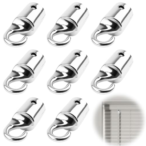 8 Pcs Blind Wand Hook, Vertical Blinds Replacement Parts Bundle for Smooth Tilt, Rotate Operation in Home Office and Rental Properties, Blind Wand Hook for Easy Repair
