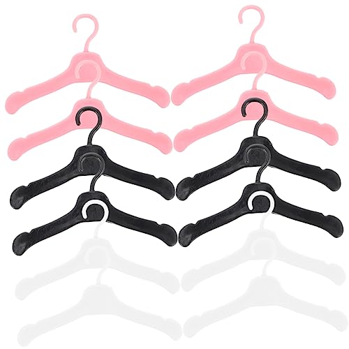 Yardwe 60Pcs Doll Clothes Hangers Doll Clothes Storage Holders for Organizing Little Dolls Outfits Each for Imaginative Play