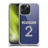 Head Case Designs Officially Licensed Chelsea FC Antonio Rüdiger 2020/21 Players Home Kit Group 1 Gel Case [Military Grade] Compatible with Apple iPhone 15 Pro Max and Compatible with MagSafe