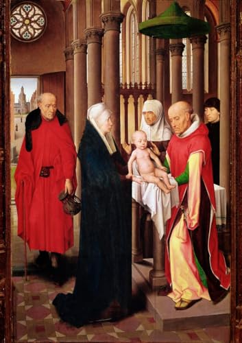 Lienzo decorativo de Hans Memling para un dormitorio elegante y artístico de 60x90cm