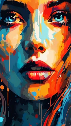 Peinture diamant XXL Femme B 60x105cm kit complet de broderie d'art grand format