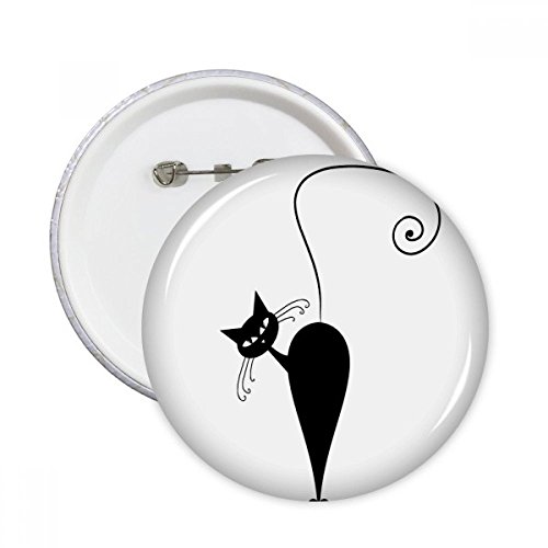 Pins chat noir Halloween pour masquer une imperfection ou embellir un vêtement uni