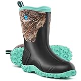 Trudave Botas de goma para mujer con vástago de acero, 39