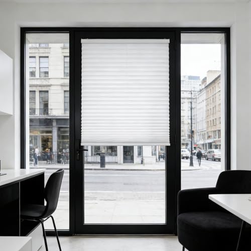 Persianas venecianas impermeables blanco con ajuste fácil para ventanas 2