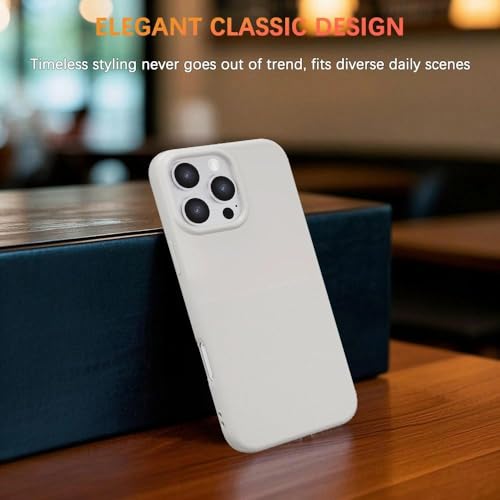 GUNPRIO Case for iPhone 16 Pro, Polka Dot Soft TPU Protective Cover, Microfiber Lined Interior, Precise Responsive Buttons, Anti-Slip Shockproof Drop Protection, Minimalist Slim Design, Grey by GUNPRIO - Used condition - Image 5