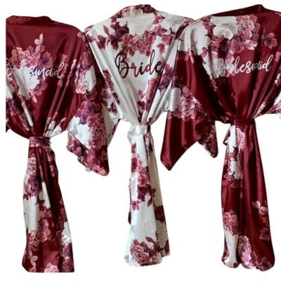 Bridesmaid Gifts, Bridesmaid Robes, Wedding Robes, Bridal Party Gift, Bridesmaid Robe, Satin Robe, Bridal Party Robes, Personalized Robe