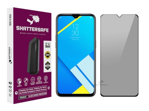 Image of Anti-Spy Privacy Tempered Glass Compatible For Realme C2 Pro [Pack of 1]. 9H Hardness, Anti-Scratch, Edge-to-Edge Protection With Easy Installation Kit & Case Friendly Fit.
